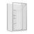 Brighton Shower Enclosure 2 Sided Rectangular Side Moulded 1200 x 900 x 1950mm Chrome