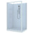 Brighton Shower Enclosure 2 Sided Left 1200 x 900 x 1950mm White Side Mould