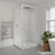 Brighton Shower Enclosure Rectangular 2-Sided Sliding Side Moulded Wall Right 1200 x 900 x 1950mm White