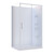 Brighton Shower Enclosure Rectangular 2-Sided Sliding Side Moulded Wall Right 1200 x 900 x 1950mm White