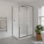 Brighton Shower Enclosure 2 Sided Sliding Door Side 1200 x 900 x 1950mm Chrome