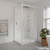 Brighton Shower Enclosure Rectangular 2-Sided Sliding Corner Moulded Wall Right 1200 x 900 x 1950mm White