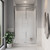 Brighton Shower Enclosure Rectangular 3-Sided Sliding Side Moulded Wall 1200 x 900 x 1950mm Chrome