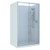 Brighton Shower Enclosure Rectangular 3-Sided Sliding Corner Moulded Wall 1200 x 900 x 1950mm Chrome