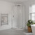 Brighton Shower Enclosure 2 Sided Sliding Door Flat Curve 900 x 900 x 1950mm Chrome