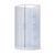 Brighton Shower Enclosure Curved Side Moulded Wall 900 x 900 x 1950mm White