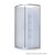 Brighton Shower Enclosure 2 Sided Sliding Door Curved Corner Moulded 900 x 900 x 1950mm Chrome