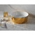 Happy Hour 07:00 Counter Top Basin Gold Plated 440 x 155 x 400mm Y1ASB6