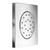 Soffioni Shower Body Jet Square & ABS With Antiscale system & Swivel Spray & Connection ZSOF121