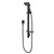 Waipori Satinjet Slide Rail Shower Matte Black WASRBK