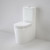 Liano Cleanflush Easy Height Wall Faced Toilet Suite Double Flap Seat White 766450W