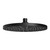Vivid Shower Rose 230mm Round Matte Black V527-10