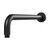 Vivid Shower Arm 400mm Round Matte Black V6000-10