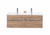 Boston Wall Hung 2 Drawer Vanity 1200 x 475 x 470mm French Oak