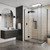 Acclaim Tile Shower 2 Sided Hobbed Channel Drain Black LH 1200 x 900mm