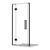 Acclaim Tile Shower 3 Sided Hobbed Channel Drain Black 1000 x 1000mm