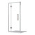 Acclaim Tile Shower 3 Sided Hobbed Channel Drain Chrome 1000 x 1000mm
