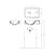 Wall Basin 450 x 275 x 100mm 1 Tap Hole White 27450.1