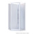 Brighton Shower Enclosure Square Angled Corner Moulded 900 x 900 x 1950mm White