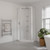 Brighton Shower Enclosure Square Angled Corner Moulded Wall 1000 x 1000 x 1950mm White