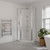 Brighton Shower Enclosure Square Angled Corner Moulded 900 x 900 x 1950mm Chrome