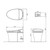 Veil Intelligent Wall Faced Toilet 8423A-0
