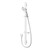 Koha Rail Shower Satinjet MKII White Faceplate KHSRCPWH
