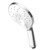 Koha Shower Handset Satinjet MKII White Faceplate KHHSCPWH
