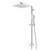 Splash Plus Column Shower Square 3 Function Chrome 40333.02