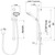 Turoa Rail Shower Vjet Graphite