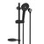 Dawson 3 Function Round Slide Shower Adjustable Rail Black