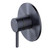 Turoa Shower Mixer With Large Faceplate Brushed Gunmetal Black TUHPSLGM