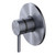 Turoa Shower Mixer With Large Faceplate Brushed Graphite TUHPSLGR