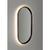 Shadow Mirror LED Demister Pill Shape Black