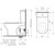 Alto II Round Back to Wall Slim Toilet Suite Bottom Inlet CL30040.W4S