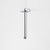 Luna Straight Arm Square Flange Chrome 210mm 90388C