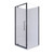 Cove Shower Enclosure Square 900 x 900mm Centre Waste Gun Metal Trim RACOVE 900 GM