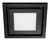 Contour Fascia with Led Square Black 200mm