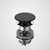 Urbane II Basin Dome Pop-Up Plug and waste Matte Black 687330B