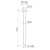Luna Straight Arm Square Flange Black 410mm 90389BL