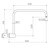 Urbane II 460mm Upswept Shower Arm Brushed Brass 99642BB