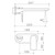 Urbane II 220mm Wall Basin/Bath Trim Kit Round Cover Plate Brushed Nickel 99645BN6A