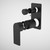 Urbane II Bath/Shower Mixer With Diverter Trim Kit Rectangular Cover Plate Matte Black 99662B