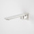 Urbane II 220mm Bath Swivel Outlet Square Cover Plate Brushed Nickel 99670BN