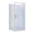 Rhine Acrylic 2-Sided Shower 1000 x 1000mm Flat Wall White Pivot RHI9297