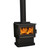 Monte Base Wood Burner Rural Gunmetal Black