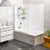 Pacific Shower Over Bath 1655 x 740 x 405mm 2-Sided Flat Wall Hinge Door 0B60002F