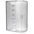Cezanne Rounded Shower 800 x 1200mm 2-Sided Mld Wall Sliding Door Centre Waste Bright 1CZ2B82RMCRX