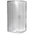 Cezanne Rounded Shower 900 x 900mm 2-Sided Flat Wall Sliding Door Centre Waste Bright 1CZ2B99RFLRX