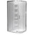 Cezanne Rounded Shower 900 x 900mm 2-Sided Mld Wall Sliding Door Centre Waste Bright 1CZ2B99RMCRX